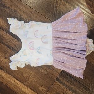 Cheeky Plum rainbow leotard 5T